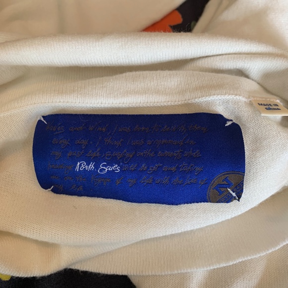 North sails rayon blend button up turtleneck. Worn a few times - Picture 4 of 4